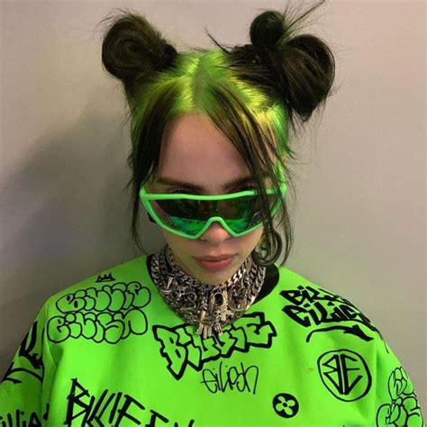 fake neon green prada sunglasses billie eilish